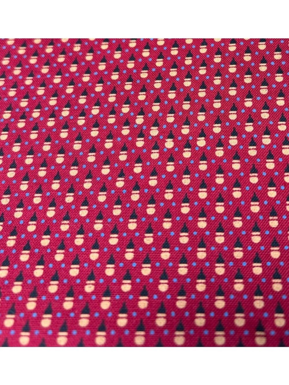 Red Honeycomb Pattern Quilting Fabric Blank Textiles 24" x 44" Cotton Material